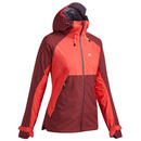 Bild 1 von Damen Wanderjacke wasserdicht Bergwandern - MH500 bordeaux/koralle