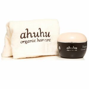 ahuhu organic hair care Tropical Coconut Butter 100ml, Hair Towel cremefarben