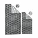 Bild 1 von done.® 4tlg. Handtuch-Set Ethno-Muster 100% Baumwolle 50x100cm & 70x140cm
