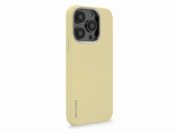 Bild 1 von Decoded Silicone Back Cover, Schutzhülle für iPhone 14 Pro, MagSafe, gelb