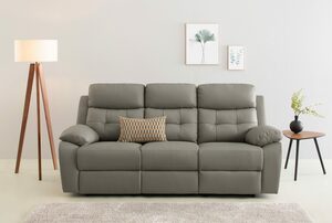 Home affaire 3-Sitzer Lannilis, verschiedene Größen, Bezugsqualitäten und Farbvarianten, Sitzhöhe 50cm