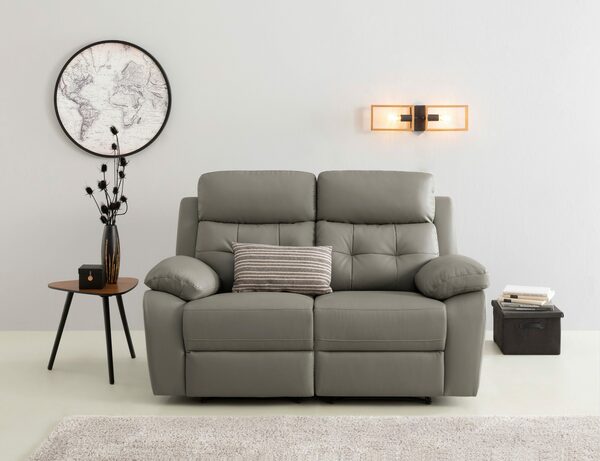 Bild 1 von Home affaire 2-Sitzer Lannilis, in verschiedenen Bezugsqualitäten und Farbvarianten, Sitzhöhe 50 cm
