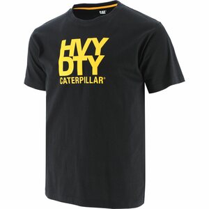 Cat T-Shirt Heavy Duty Schwarz Größe 2XL