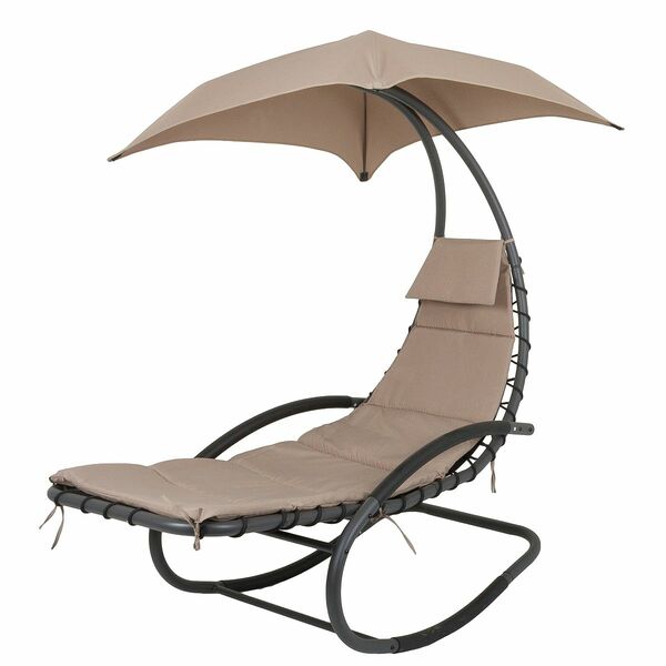 Bild 1 von GARDEN PLEASURE Doppel-Schaukelliege KEROS Polyester-Dach ca. 170x82x185cm