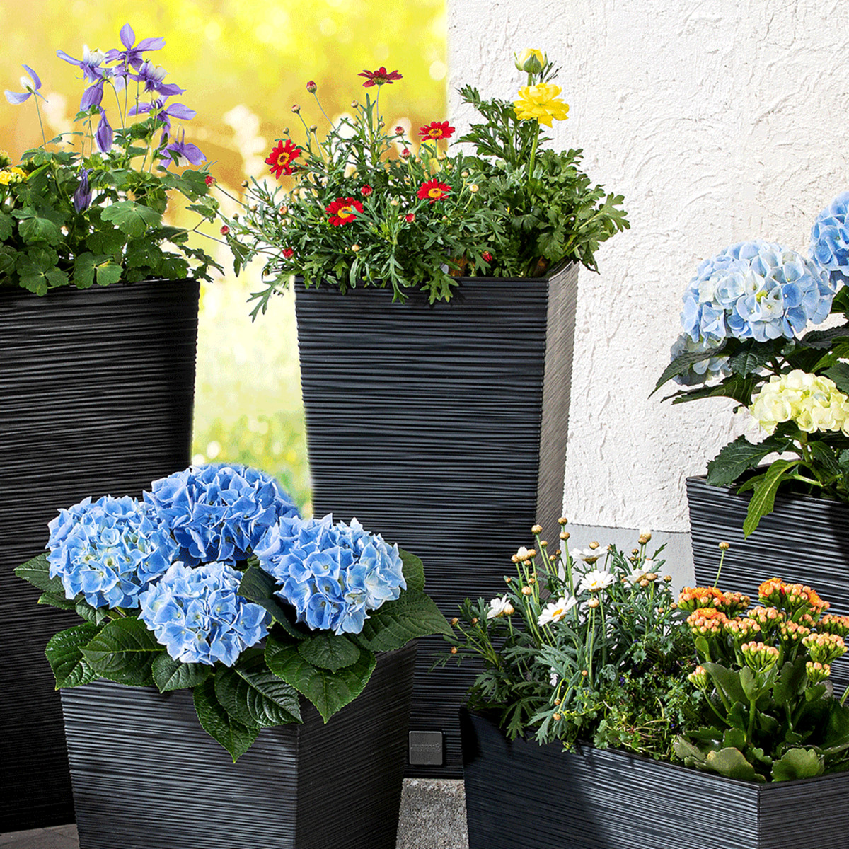 Bild 1 von Powertec Garden Blumensäule "Florenz" - ca. 19 Liter, Anthrazit