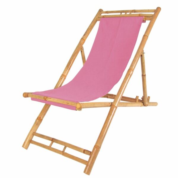 Bild 1 von Bamboo Relax-Liegestuhl Pink