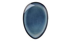 Peill+Putzler Platte oval  Azuro blau Porzellan Maße (cm): B: 21 H: 3,3 Geschirr