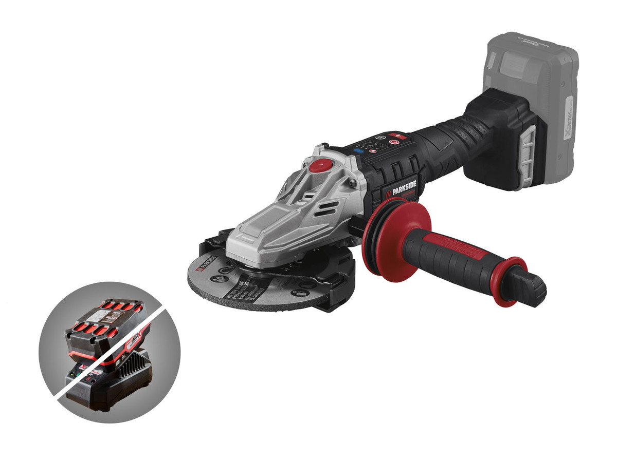 Bild 1 von PARKSIDE PERFORMANCE® 20 V Akku-Flachkopf-Winkelschleifer »PPWSFA 20-Li A1«, ohne Akku und Ladegerät