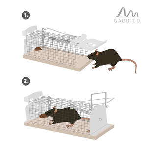Gardigo Ratten-Lebendfalle Käfig