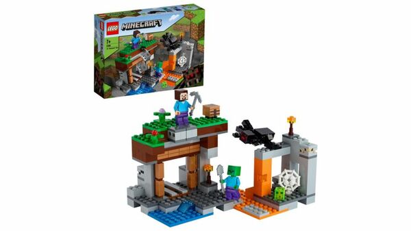 Bild 1 von LEGO Minecraft 21166 Die verlassene Mine Set, Zombiehöhle mit Figuren