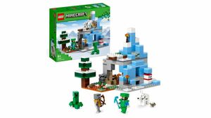 LEGO Minecraft 21243 Die Vereisten Gipfel Set & Höhle, Spielzeug mit Figuren