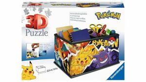 Ravensburger Puzzle - 3D Puzzles - Aufbewahrungsbox Pokémon - 216 Teile - Praktischer Organizer für Pokémon Fans ab 8 Jahren