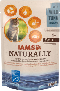 IAMS Naturally mit wildem Thunfisch in Sauce 0.93 EUR/100 g (24 x 85.00g)