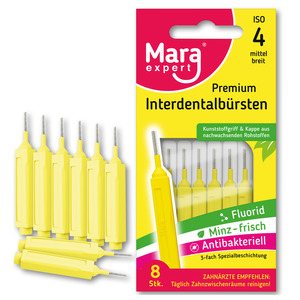 Mara Expert Premium Interdentalbürsten ISO 4 mittel breit