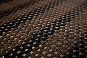 Progresja Polyrattan Balkonichtschutz mit Metallösen - Gemischt Braun / Schwarz 0,9m x 5m