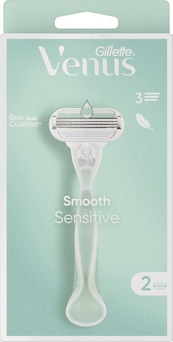 Bild 1 von Gillette Venus Smooth Sensitive Rasierer mit 2 Klingen