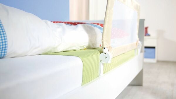 Bild 1 von roba Bettschutzgitter 'Klipp-Klapp', klappbar, für Babys & Kinder, Rausfallschutz 150cm, beige