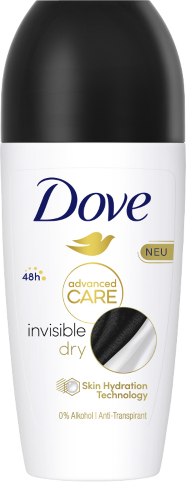 Bild 1 von Dove Deo Roll-On Advanced Care Invisible Dry Anti-Transpirant