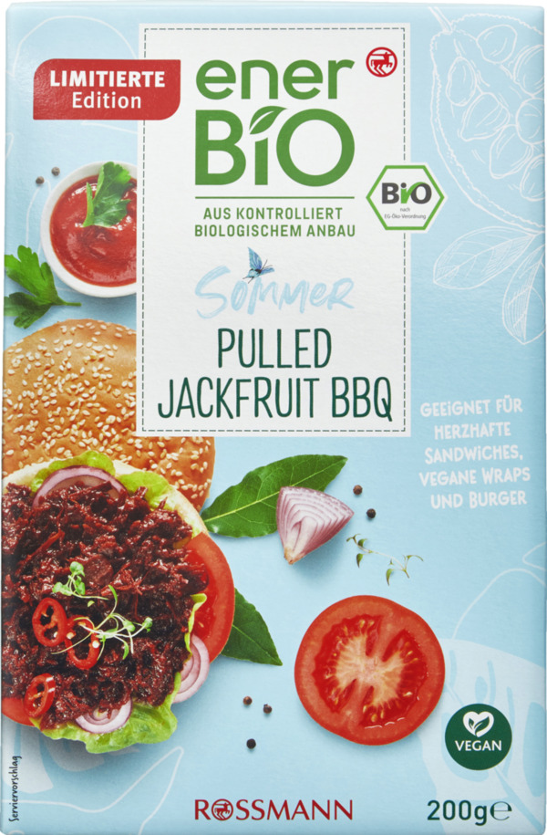 Bild 1 von enerBiO Pulled Jackfruit BBQ