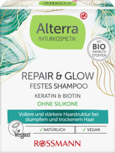 Alterra NATURKOSMETIK Festes Shampoo Repair & Glow