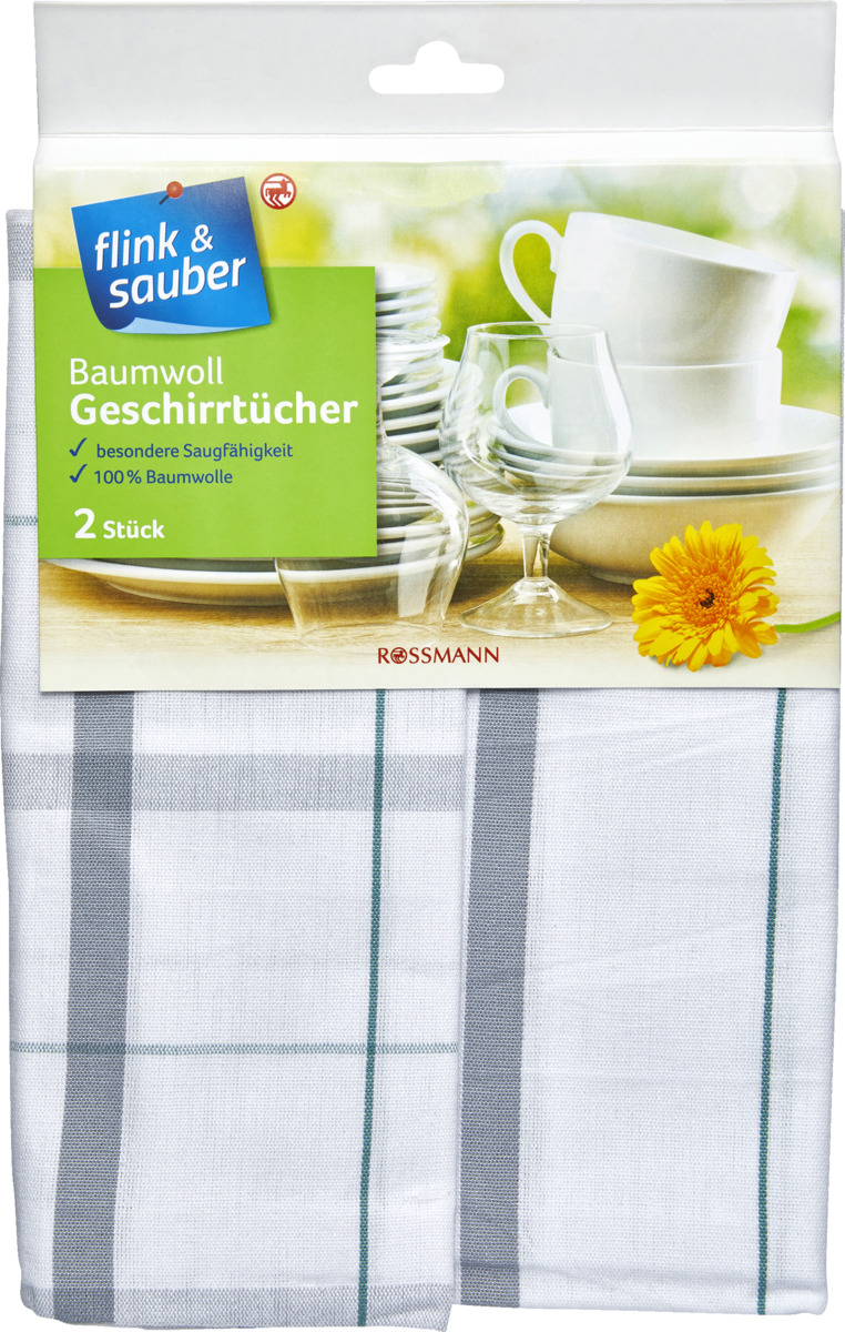 Bild 1 von flink & sauber Baumwoll Geschirrtücher