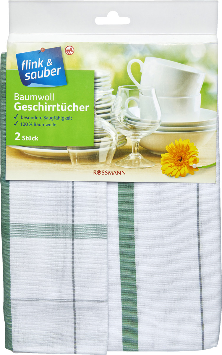 Bild 2 von flink & sauber Baumwoll Geschirrtücher