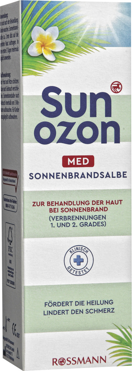 Bild 1 von sunozon med med Sonnenbrandsalbe 4.65 EUR/100 ml