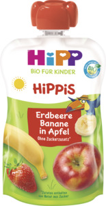 HiPP Bio Hippis Erdbeer-Banane in Apfel (6 x 100.00g)
