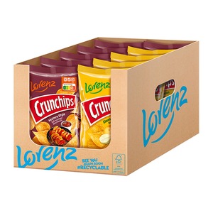 Lorenz Crunchips 150 g, verschiedene Sorten, 10er Pack