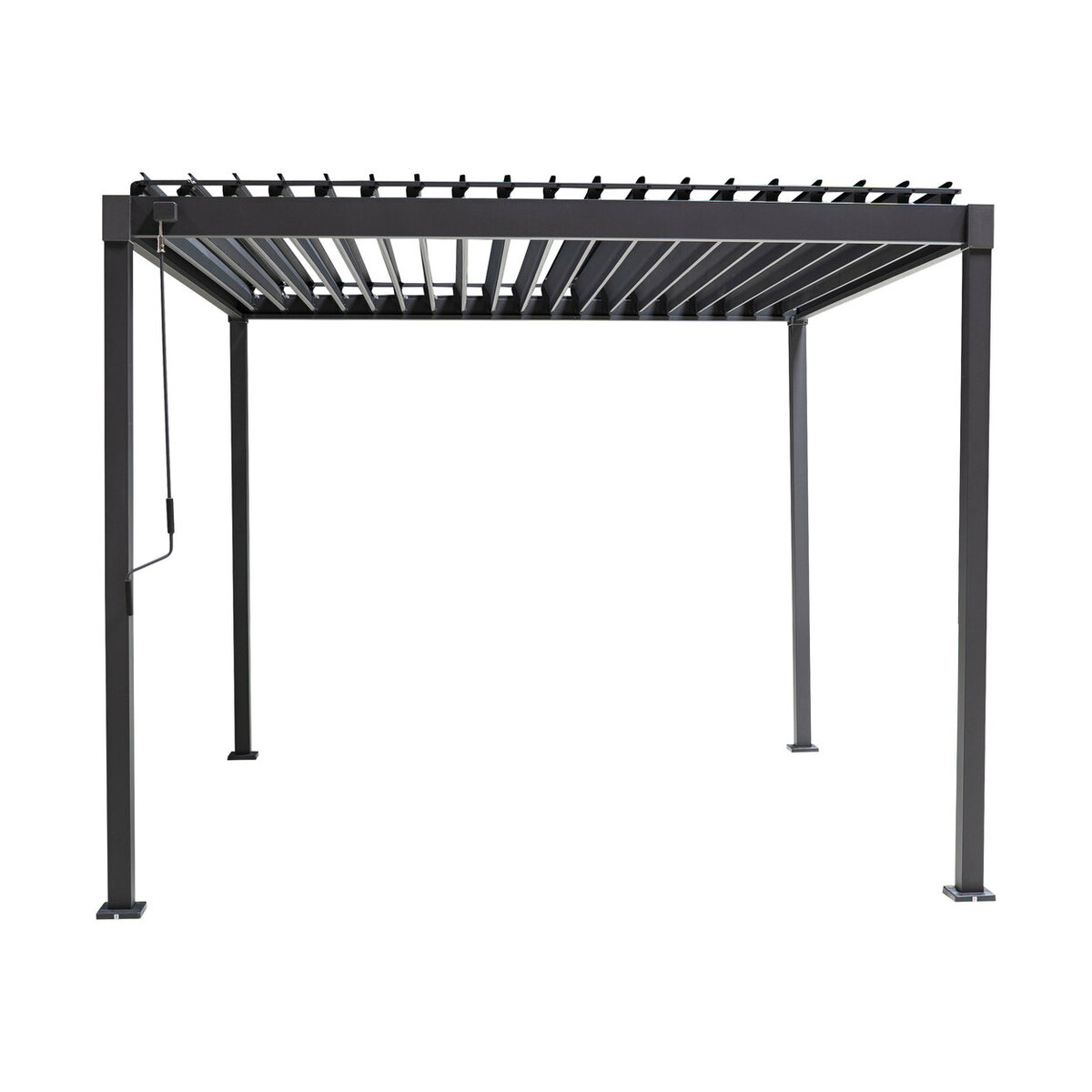 MIRADOR Pavillon mit Lamellendach 3x3, anthrazit im Angebot Aktuelle