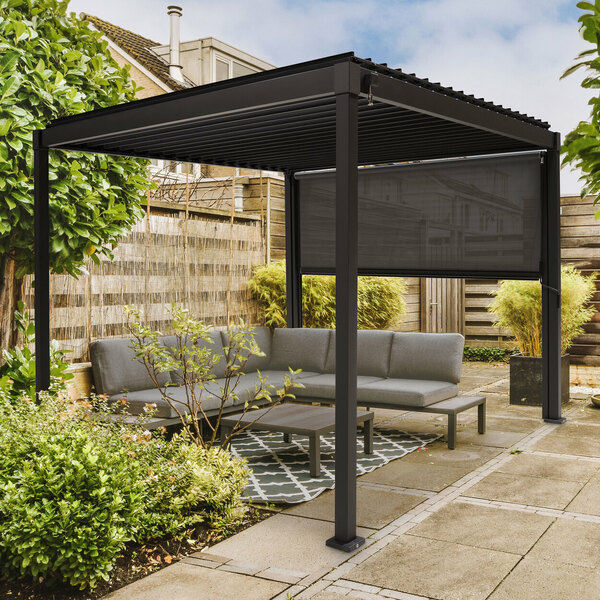 MIRADOR Pavillon mit Lamellendach 3x3, anthrazit im ALDI