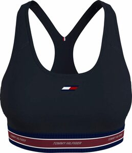 Tommy Hilfiger Sport Sport-Bustier MID INTENSITY SEASONAL TAPE BRA mit TH-Logo auf der Brust