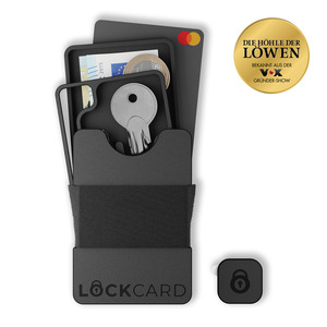 Lockcard Wallet -versch. Ausführungen -6-tlg. schwarz