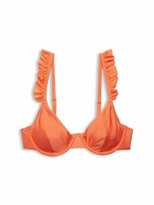 Esprit Bügel-Bikini-Top Bügel-Top mit Rüschen-Trägern