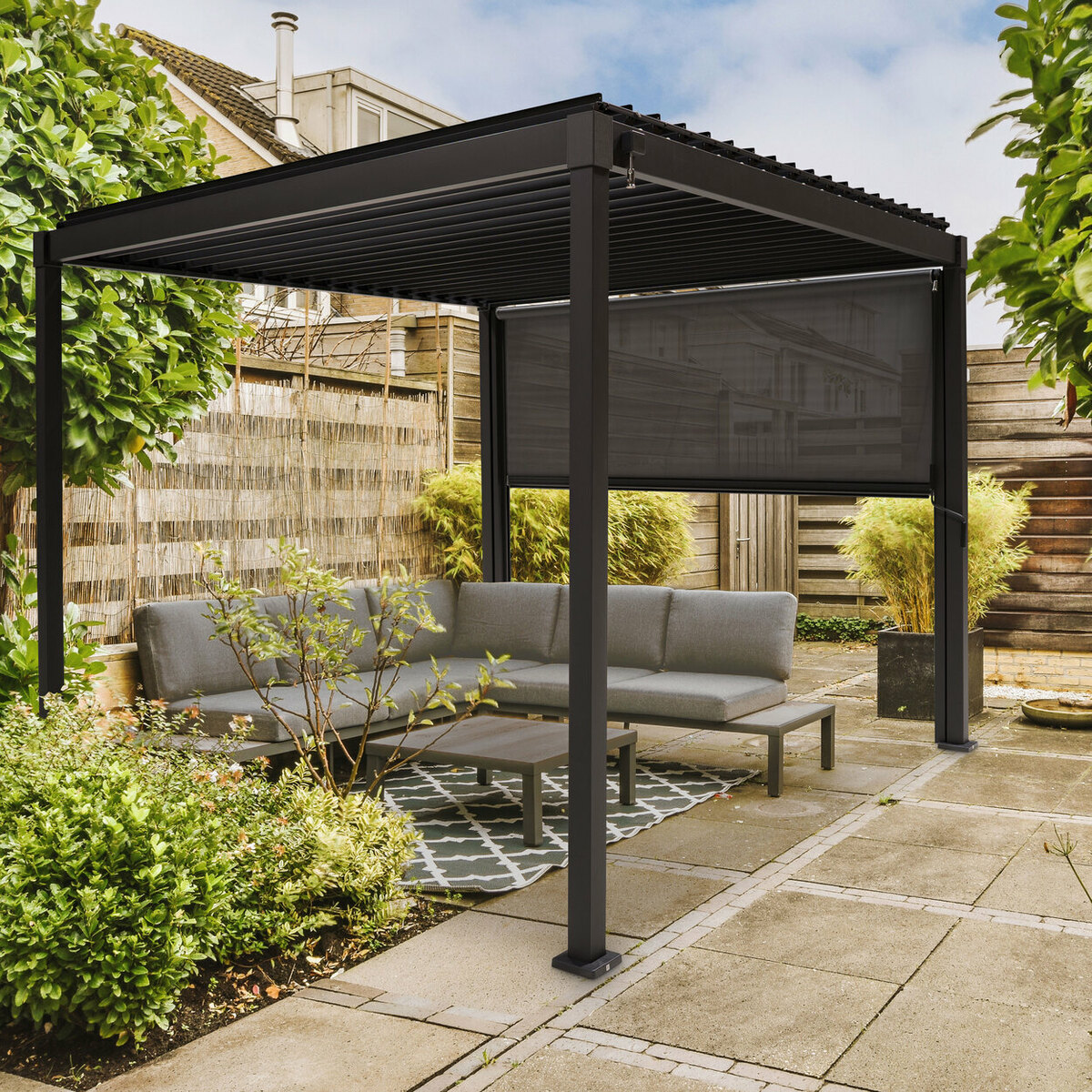 Bild 2 von MIRADOR 
                                            Sonnenrollo für Pavillon 3x3, anthrazit