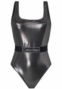 Calvin Klein Swimwear Badeanzug in modischer Glanz-Optik