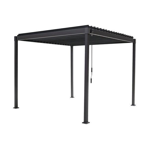 MIRADOR Pavillon mit Lamellendach 3x3, anthrazit im ALDI