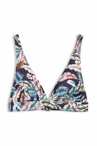 Esprit Triangel-Bikini-Top wattiertes Top mit Tropical-Print