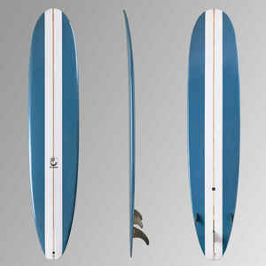 Longboard Surfen 900 9' 67L Inkl. 2+1 Zentralfinne 8".
