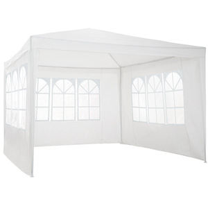 Pavillon Baraban 3x3m mit 3 Seitenteilen - weiß