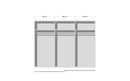 Bild 2 von Rauch - Schwebeschrank Quadra, grau metallic, Breite 270 cm