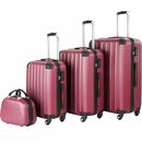 Bild 1 von tectake Trolley Hartschalenkoffer und Beauty-Case Set 4-tlg., 4 Rollen, inkl. sicheres Schloss