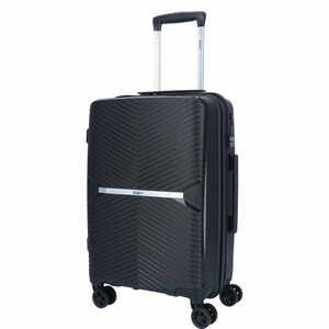 TheTrueC Koffer TheTrueC 4-Rad Trolley 55cm Venedig schwarz, 4 Rollen Rollen