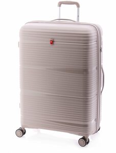 GLADIATOR Hartschalen-Trolley Koffer XL - 76 cm, 4 Rollen, TSA-Schloss, Dehnfalte, Polypropylen, schwarz, blau, grün od beige