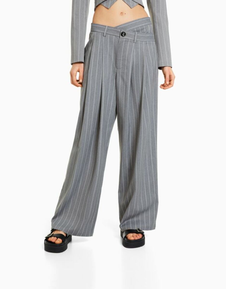 Produktbild von Betty&Co Stoffhose Betty & Co Casual-Hose Mit Elastischem Bund Material, Muster: Uni