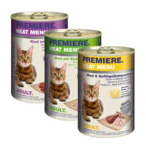 PREMIERE Meat Menu Adult Mixpaket 6x400g Mixpaket 2
