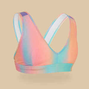 Bikini-Oberteil M&auml;dchen Triangel Surfen - Lily 900 blur