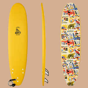 Surfboard Schaumstoff inkl. Leash und Finnen - 500 7'8" Limitierte Serie Lo&iuml;c Lusnia