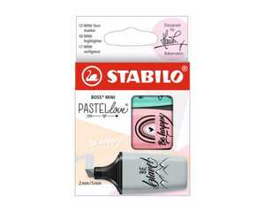 Stabilo Textmarker Boss Mini Pastellove 3er