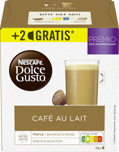 Nescafe Dolce Gusto Cafe au Lait 16+2ST 180G